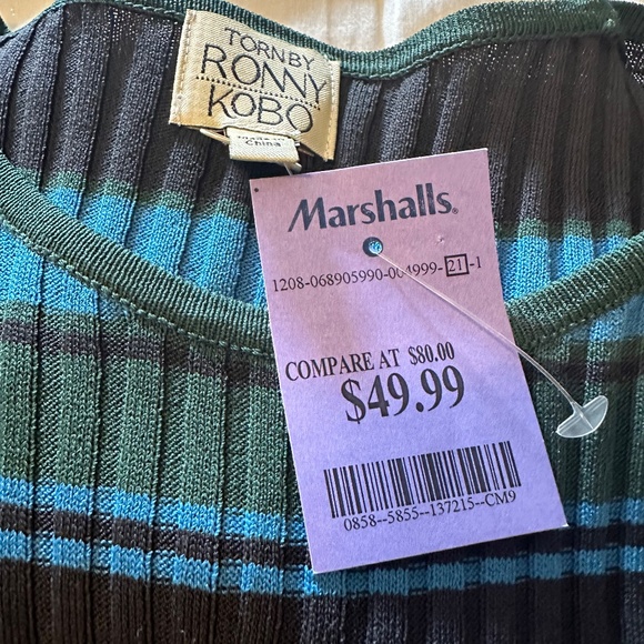 NWT Fun Striped and Ruffled Sweater - Picture 11 of 11